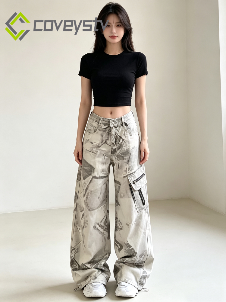 Punk Loose Fit Washed Jeans