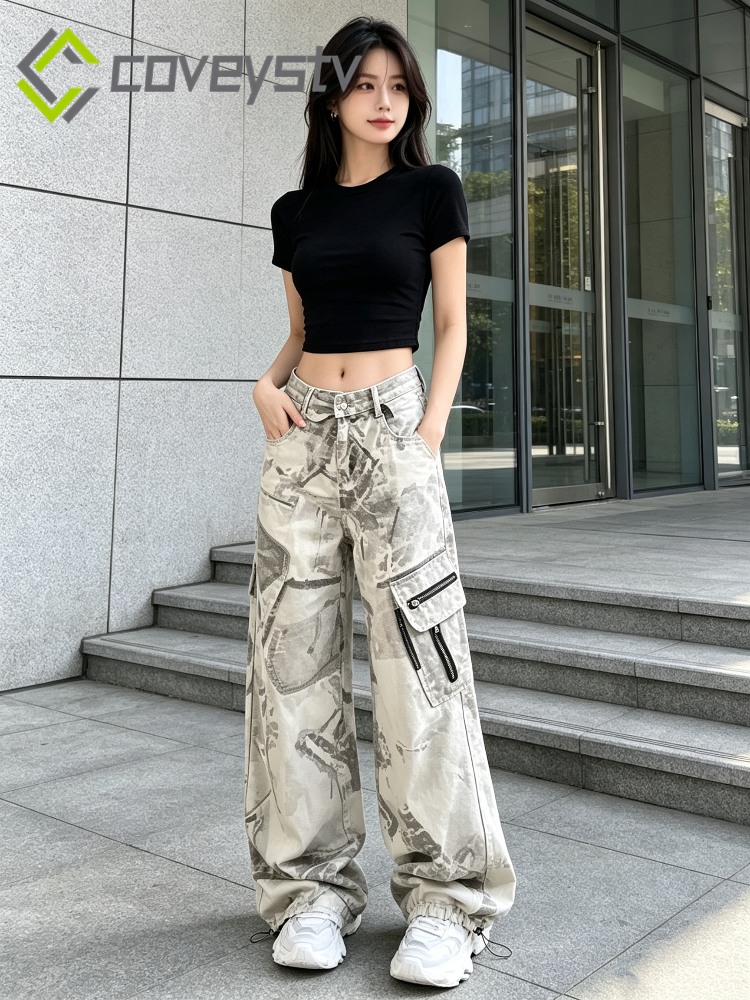 Punk Loose Fit Washed Jeans
