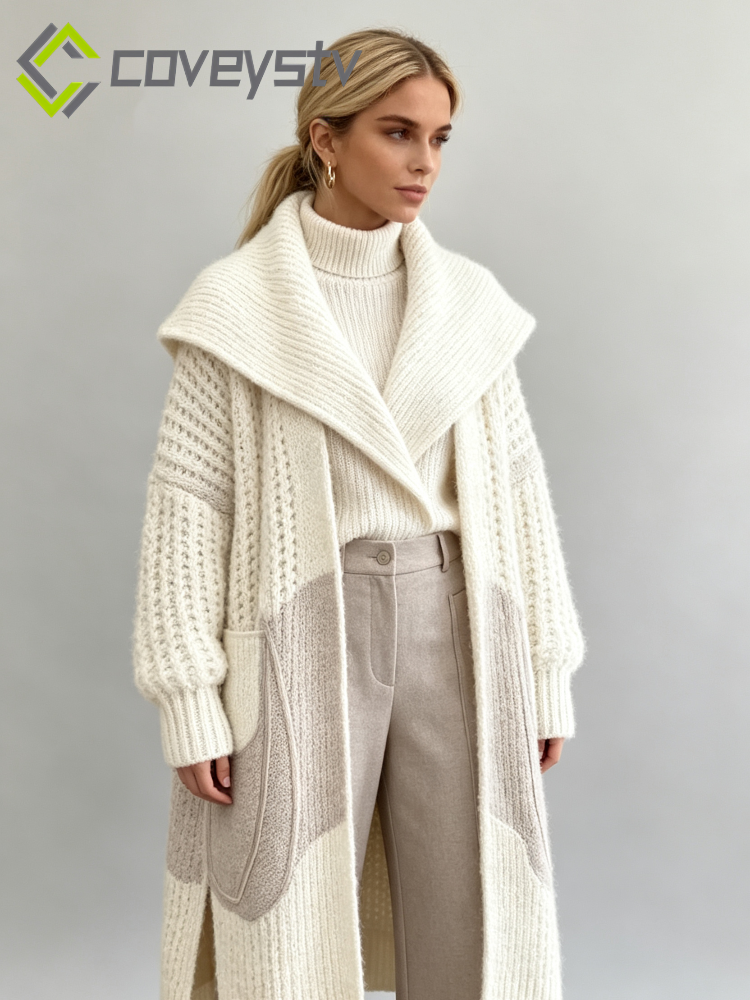 Chunky Knit Openwork Cardigan