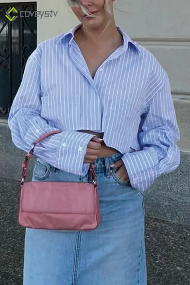 Irregular Hem Street Style Blouse